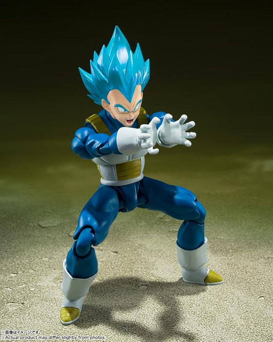 Bandai Dragon Ball Super: S.H.Figuarts Super Saiyan Vegeta - The Pride of Saiyans Action Figure