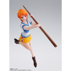 (PRE-ORDER: October 2024) Bandai Tamashii Nations One Piece S.H.Figuarts Nami -Romance Dawn- Action Figure | Galactic Toys & Collectibles