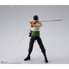 (PRE-ORDER: March 2025) Bandai Tamashii Nations One Piece S.H.Figuarts Roronoa Zoro -Romance Dawn- Action Figure