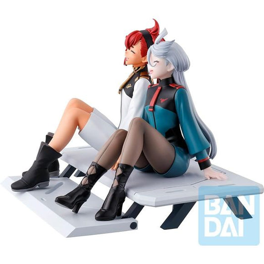 Bandai Mobile Suit Gundam: The Witch from Mercury - Ichibansho Suletta Mercury & Miorine Rembran Figure