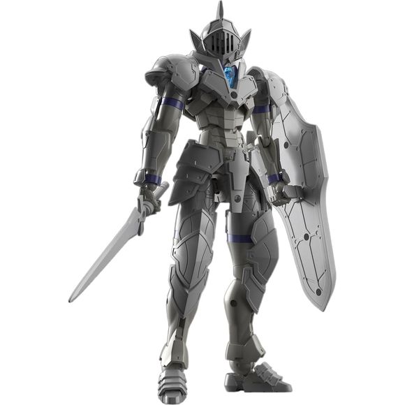 Bandai's new figure-kit series, "30MF (30 Minutes Fantasy)," debuts with the Liber Knight! This new lineup allows you to create your own fantasy-based figures and characters! The starter set includes armor and armed parts in addition to the base "silhouette" (elementary body). The "silhouette" is fully posable like a human body; movable axes are provided on the head and neck for natural flexibility. The new structure of the shoulder joint keeps the body line intact, even in bold poses. The movable parts of