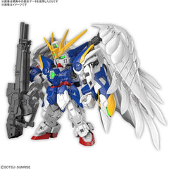 PRE-ORDER: Expected to ship December 2024

Bandai adds the Wing Gundam Zero from "Mobile Suit Gundam Wing: Endless Waltz" to their high-end SD brand, "MGSD"! The main wings of the Wing Binder, which combines mobility and beauty, can be deployed to reveal the silver parts inside and the clear parts with reflection-cut processing

[Includes]:

Twin buster rifle
Shield
Effect parts (x2)
Marking stickers