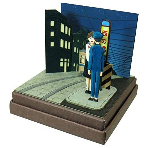 Sankei Miniatuart Studio Ghibli Up on Poppy Hill 'Tram Stop' Mini Paper Kit | Galactic Toys & Collectibles