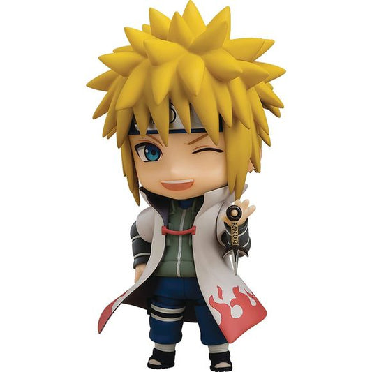 "...I believe in you."
From the popular anime series "Naruto Shippuden" comes a Nendoroid of the Fourth Hokage Minato Namikaze! He comes with three face plates including a standard expression, a winking expression and a combat expression. Optional parts include his kunai and Rasengan. By combining his parts, you can create action-packed poses from the show, like his pose when starting Flying Thunder God Technique Level 2! Be sure to add him to your collection along with Nendoroid Naruto Uzumaki, also avail