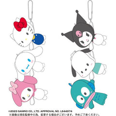 These fun "TeteColle" mascots from Max Limited feature your favorite Sanrio characters! You can use them one at a time, or string them together as if they're holding hands! There are six different characters to collect and trade, you will receive one of each

[Lineup]:
Hello Kitty
Kurumi
Cinnamoroll
Pochaco
My Melody
Hangyodon