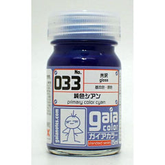 Gaianotes Lacquer based paints are formulated in Japan specifically with the hobbyist in mind. This line of paint features highly pigmented rich, vibrant colors which will bring excellent details to your next project.  Pure cyan is one of the three primary colors (cyan, magenta, yellow).  It is a base color of Gaia color, and most colors can be made by mixing the pure color series. Powerful and strongly colored, you can take your model to the next level.Volume: 15 ml (0.5 oz).

Continental USA shipping on