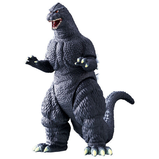 Godzilla from the 1991 movie "Godzilla vs. King Ghidorah" makes a reappearance in the Soft Vinyl Figure "Movie Monster Series" with renewed coloring!

Height: Approximately 6 inches