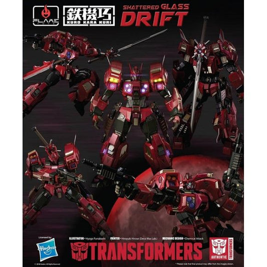 Flame Toys Transformers Kuro Kara Kuri Shattered Glass Drift Action Figure | Galactic Toys & Collectibles