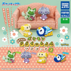 Relax with your favorite Pokemon! Each figure measures approximately 1.25 inches tall
Collect all 4 Figures!: Sprigatito, Piplup, Fidough, and Espurr 

Please note: All orders are random! We cannot guarantee a certain figure or "set".