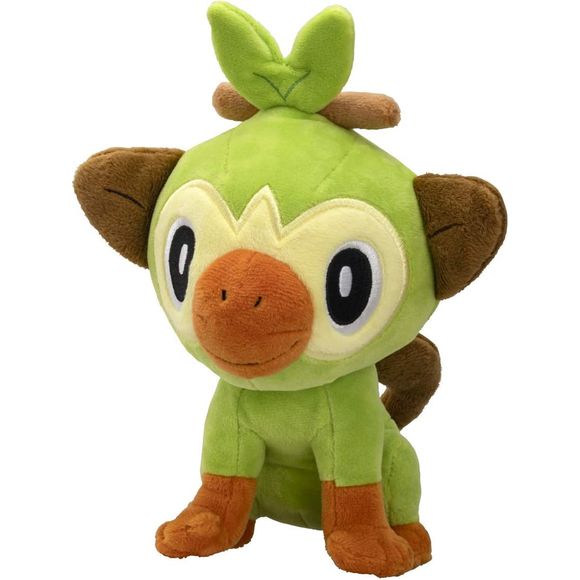 Pokemon Takaratomy Pocket Monster Plush 03 Grookey / Sarunori 6-inch | Galactic Toys & Collectibles