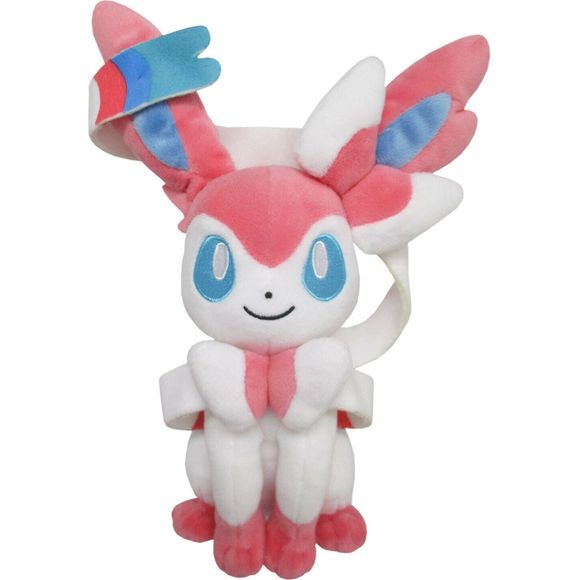 From Pokemon "All Star Collection" series 9 comes a cute little plush of Sylveon! He measures about 19cm tall and 9cm wide.