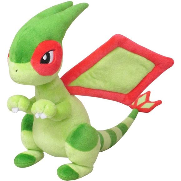 Flygon joins the "Pokemon" All Star Collection of cuddly plush toys from Sanei Boueki! He measures about 29cm (11.4") long x 21.5cm (8.5") tall x 11.5cm (4.5") wide.