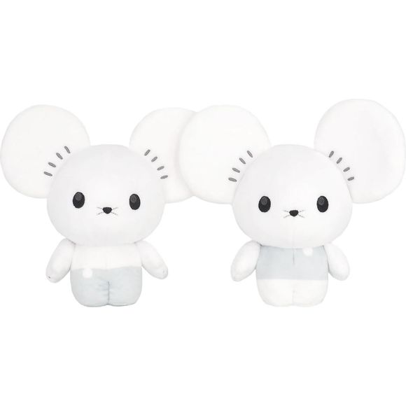 Size is approx. Width 13 x Depth 6.7 x Height 7 inches (W33 x D17 x H18cm). They are adorably attached by the ears