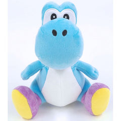 Sanei Super Mario All Star Collection Light Blue Yoshi (S) 7-inch Stuffed Plush