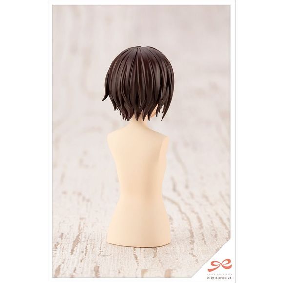 Kotobukiya Sousai Shojo Teien After School Short Wig Hair Type A White & Chocolate Brown Model Kit | Galactic Toys & Collectibles