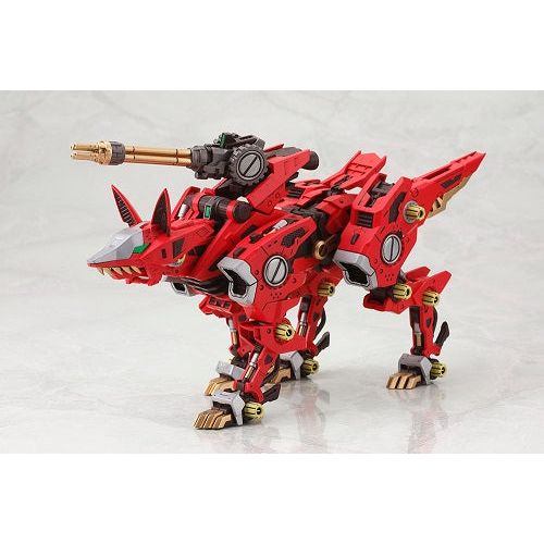 A variant of Shadow Fox outfitted with a Direct Brain Control System, the crimson Zoid, Fire Fox, is back in the HMM series with new bonus parts!
Featuring pre-painted silver parts, the kit can be assembled as-is and even comes with emblem and caution sign decals for added detail around the body.
The clear parts also come in both clear green and colorless clear. The colorless clear parts can be painted with the color of your choice.
Add the fire-red fox, awaiting an unwitting fate, to your collection!