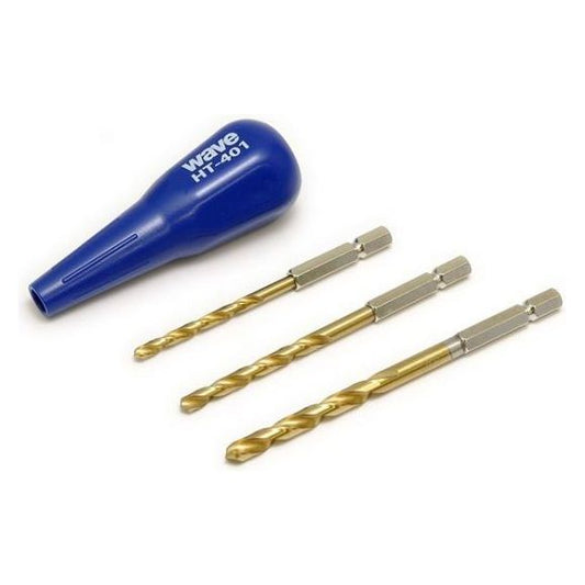 Includes 3 different sized drill bits: 4mm, 5mm, and 6mm.