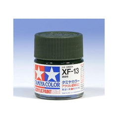 Tamiya Color Mini XF-13 Dark Green Acrylic Paint 10ml | Galactic Toys & Collectibles