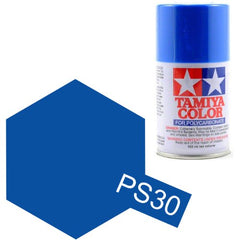 Tamiya Polycarbonate 86030 PS-30 Brilliant Blue Spray Paint Aerosol 100ml | Galactic Toys & Collectibles