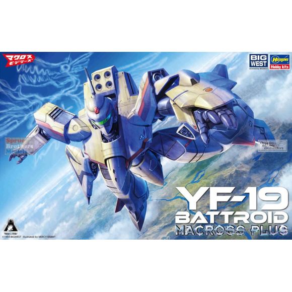 This model kit from Hasegawa is a new mold! Isamu Dyson's YF-19 from the OVA "Macross Plus," in its Battroid form, gets a new 1/72-scale model kit! Glue is not required for assembly, and it features poly joints for posability; it's molded in six colors and decals are included too, so you can get a fantastic result just by assembling it and applying the decals! A gunpod is included, which can be attached to the back of the shield. 

Height: 8.8 inches tall