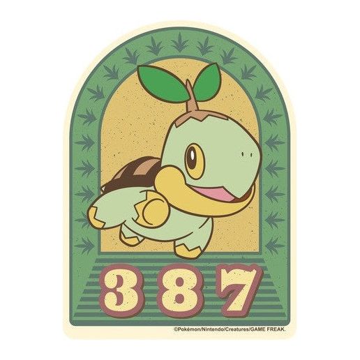 Ensky Pokemon Retro Sticker Collection 13 (Turtwig) | Galactic Toys & Collectibles