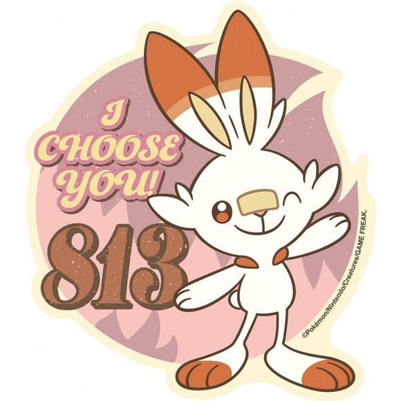 Ensky Pokemon Retro Sticker Collection 19 (Scorbunny) | Galactic Toys & Collectibles