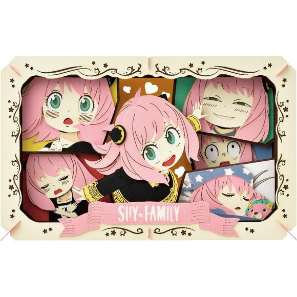 This large Paper Theater is truly a sight! It features Anya Forger in all her glory, from her excitement to smug expression, to this little cutie even dozing off in her dreams. This Paper Theater showcases all sides of Anya that make her so loveable.