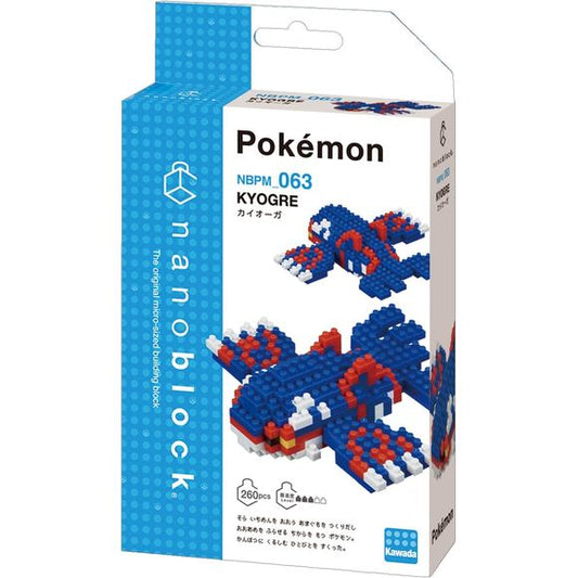 Kawada Nanoblock Pokemon Series Kyogre Micro-Sized Building Block Set