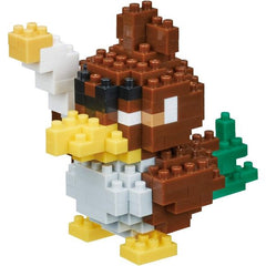 Nanoblock is a micro-sized building block designed in japan since 2008. Fun to build, Attractive to display, interesting to collect. a piece of nanoblock is the start of infinite creativity. Galarian Farfetch'd from Nanoblock's Pokemon Collection Series stands approximately 2.3" tall and has 190 pieces.