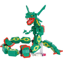 Kawada Nanoblock Pokemon Series Rayquaza Extreme DX Micro-Sized Building Block Set