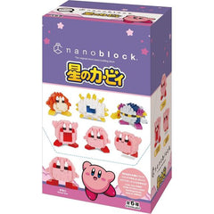 Kirby from Nanoblock Mininano Series is now available! It's an assortment of 6 characters. Each one stands approximately 1.14" tall and has 70 pieces on average. Based on a scale from 1 to 5, the difficulty level is 1. This kit features all the details one would expect and is fun to build! This complete box contains one of each variety (a complete set). [Set Contents] Kirby x 3, Waddle Dee x 1, Kracko x 1, Meta Knight x 1.