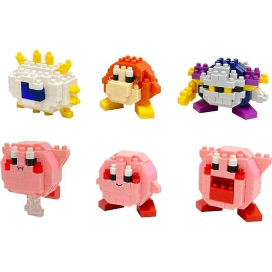 Kawada Nanoblock MiniNano Kirby Assortment Micro-Sized Building Block Set - Box of 6