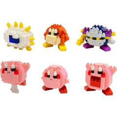 Kawada Nanoblock MiniNano Kirby Assortment Micro-Sized Building Block Set - Box of 6