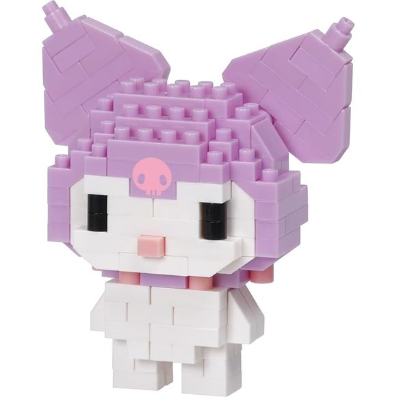 Kuromi from Nanoblock's Character Collection Series stands approximately 2.52" tall and has 160 pieces. Difficulty level is 2. This kit features all the details one would expect.

Details:

Size: Approx 2.5 inches tall
Material: ABS
Manufacturer: Kawada
160 pieces
Assembly required