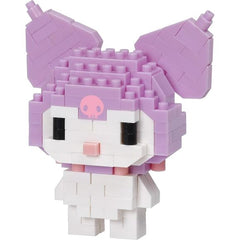 Kuromi from Nanoblock's Character Collection Series stands approximately 2.52" tall and has 160 pieces. Difficulty level is 2. This kit features all the details one would expect.

Details:

Size: Approx 2.5 inches tall
Material: ABS
Manufacturer: Kawada
160 pieces
Assembly required