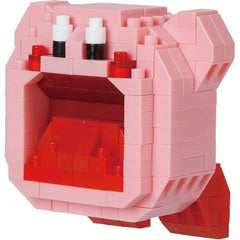 Inhaling Kirby from Nanoblock's Character Collection Series stands approximately 1.81" tall and has 200 pieces.