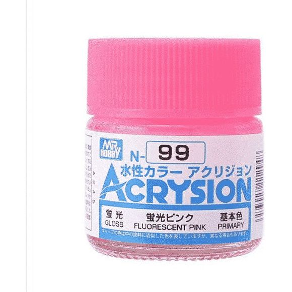 GSI Creos MR. Hobby GNZ-N99 Fluorescent Pink 10ml Paint.