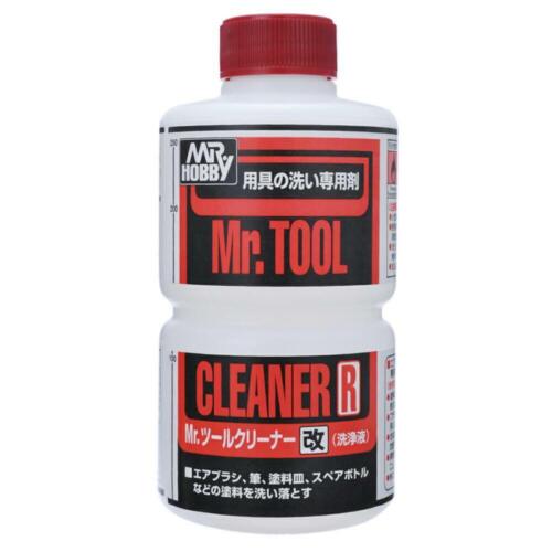 This product quickly dissolves paint stains on airbrushes, brushes, paint trays, spare bottles, etc. Keeping your tools clean is the best way to become a better modeler.  250 ml Bottle. Ships continental USA only, no expedited shipping available.  Ground shipping only.