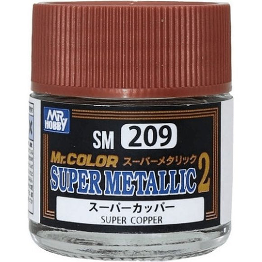 GSI Creos MR. Hobby Mr Color SM209 Super Copper 10ml Paint.
Continental US Shipping Only, ground transport only.  No Expedited shipping.