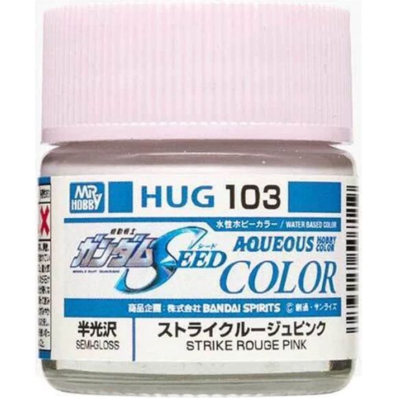 Color Strike Rouge Pink Aqueous Hobby Color is a very safe paint that has a high degree of user-friendliness. Aqueous Hobby Color paint can be diluted with water if desired, while paint brushes can be cleaned and washed out in the water. Ensuring that this is before the paint is dry. The solvent contained in Aqueous Hobby Color paint is very mild. It provides a glossy texture and great leveling qualities (ie the smoothness of coated film of paint), resulting in a very good level of painted finish. In partic