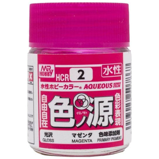 his is a paint additive that allows the main pigments that make up water-based hobby colors, such as cyan, magenta (this product), and yellow, to be mixed with water-based hobby colors while maintaining high purity.
By mixing with water-based hobby colors, you can create original colors without muddying the color.

Note: This product cannot be used alone. Please use by mixing with water-based hobby colors.