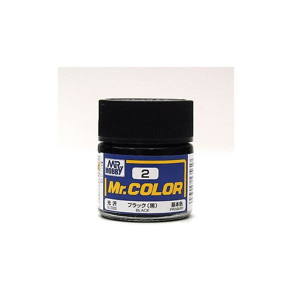 Mr Color paint, suitable for hand brushing & airbrushing, with good adhesion & fast drying is one of the finest scale modelling / hobby paints available. Solvent-based Acrylic, thin with Mr Color Thinner or Mr Color Levelling Thinner. Treat paint as a lacquer.10ml screw top bottle.

1 - 2 coats are recommended when brush painting
2 - 3 coats when using an air brush - after diluting to a ratio of 1 (Mr.Color) : 1-2 (Mr. thinner).
Mix in 5 - 10% of Flat Base to make glossy colors semi-glossy.
Mix in 10 - 20%