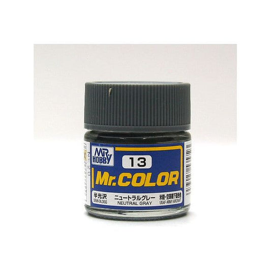 Mr Color paint, suitable for hand brushing & airbrushing, with good adhesion & fast drying is one of the finest scale modelling / hobby paints available. Solvent-based Acrylic, thin with Mr Color Thinner or Mr Color Levelling Thinner. Treat paint as a lacquer. 10ml screw top bottle.

1 - 2 coats are recommended when brush painting
2 - 3 coats when using an air brush - after diluting to a ratio of 1 (Mr.Color) : 1-2 (Mr. thinner).
Mix in 5 - 10% of Flat Base to make glossy colors semi-glossy.
Mix in 10 - 20%