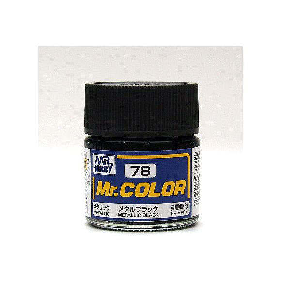 Mr Color paint, suitable for hand brushing & airbrushing, with good adhesion & fast drying is one of the finest scale modelling / hobby paints available. Solvent-based Acrylic, thin with Mr Color Thinner or Mr Color Levelling Thinner. Treat paint as a lacquer. 10ml screw top bottle.

1 - 2 coats are recommended when brush painting
2 - 3 coats when using an air brush - after diluting to a ratio of 1 (Mr.Color) : 1-2 (Mr. thinner).
Mix in 5 - 10% of Flat Base to make glossy colors semi-glossy.
Mix in 10 - 20%