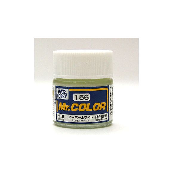 GSI Creos MR. Hobby Mr Color MR-156 Super White 10mL Primary Gloss Paint | Galactic Toys & Collectibles