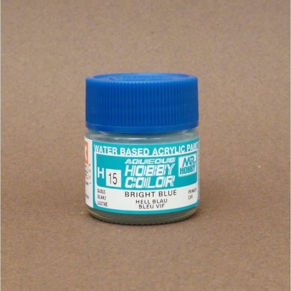 GSI Creos MR. Hobby Aqueous H15 Bright Blue 10mL Gloss Paint | Galactic Toys & Collectibles