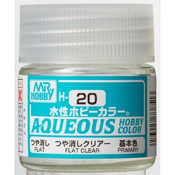 GSI Creos MR. Hobby Aqueous H20 Flat Clear 10mL Flat Paint | Galactic Toys & Collectibles