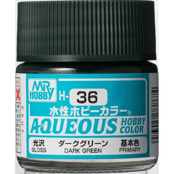 GSI Creos MR. Hobby Aqueous H36 Dark Green 10mL Gloss Paint | Galactic Toys & Collectibles