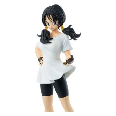 This figure from Banpresto’s Glitter & Glamours series showcases Videl! Reaching a height of about 10 inches, Videl is posed with a serious expression, ready for what comes next. 9.8 inches (24.89cm) tall.