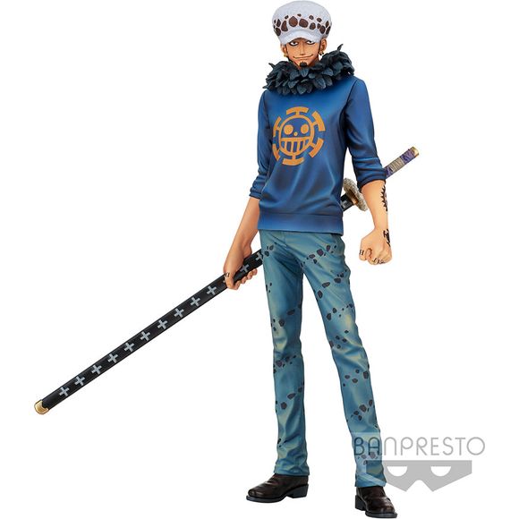 One Piece Chronicle Master Stars Piece Trafalgar Law From the hit One Piece anime series comes a figure of Trafalgar Law! He is sculpted in great detail and stands just over 10 inches.